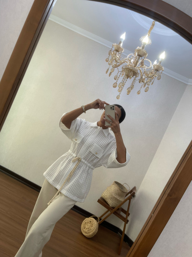 شومیز زنانه طرح شیشه ای مدل نیوا